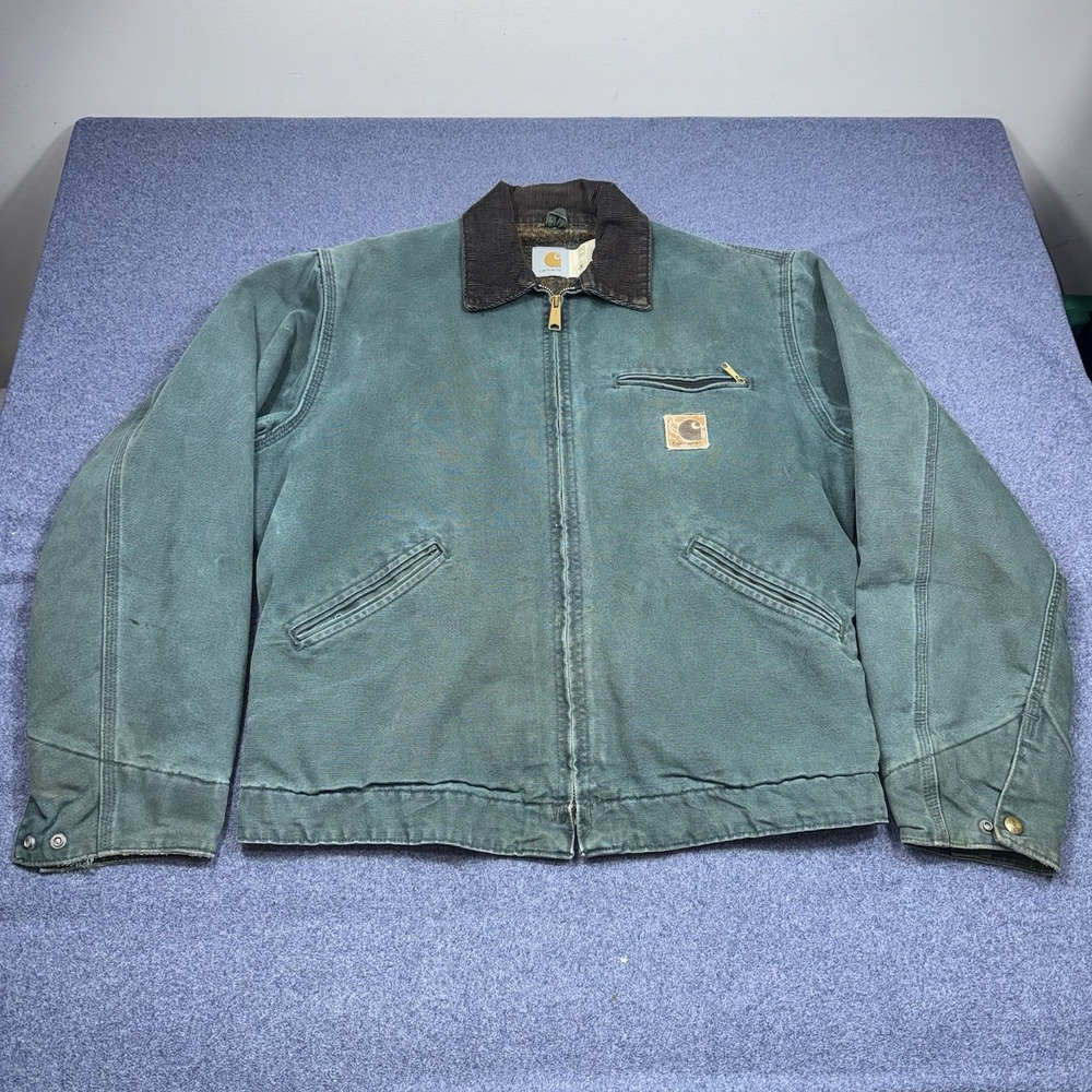 Vintage 90s J43 HTG CARHARTT Detroit Workwear Jacket Medium RARE
